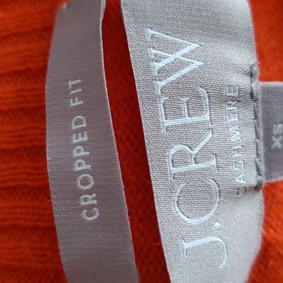 J crew cashmere orange  sweater size S - Picture 16 of 16